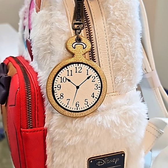 NWT Loungefly Disney Alice in Wonderland White Rabbit Mini Backpack - Picture 5 of 8
